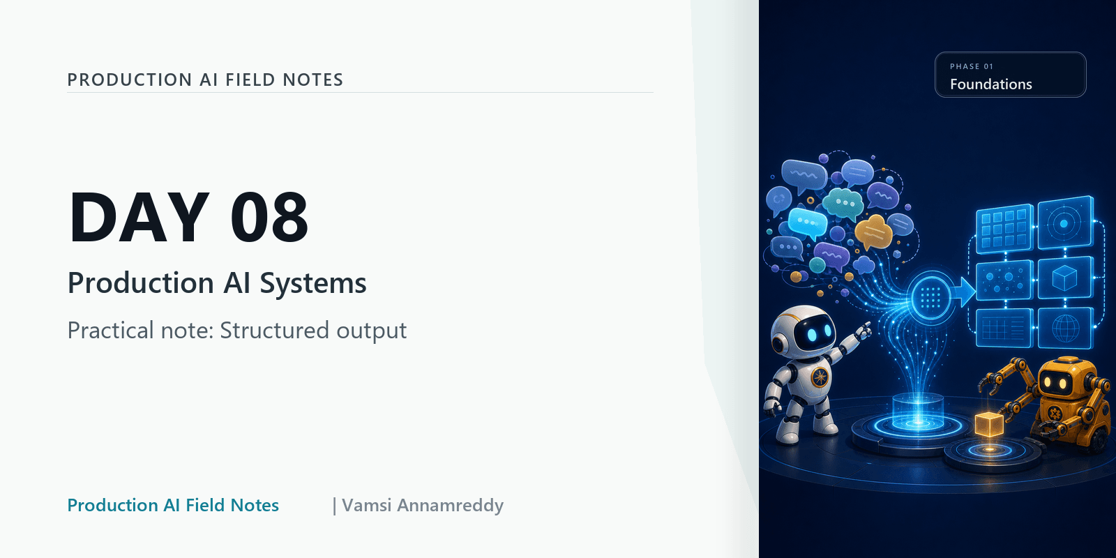 Day 08: Why production AI needs structured outputs