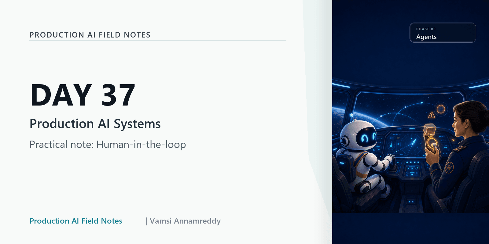 Day 37: Where human review actually belongs in AI workflows