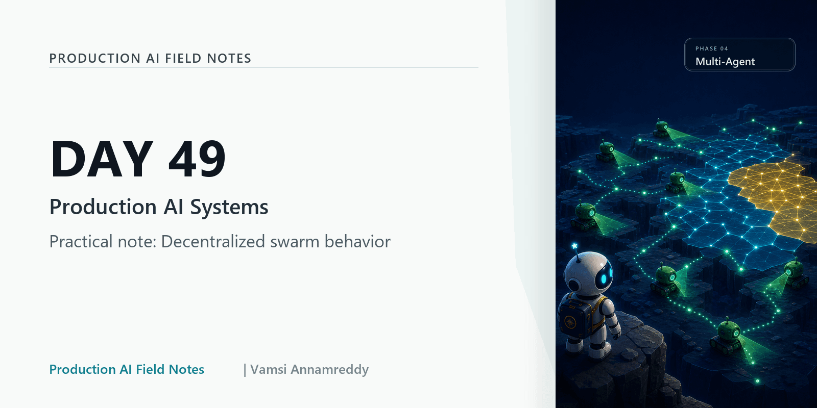 Day 49: When decentralized agent behavior makes sense