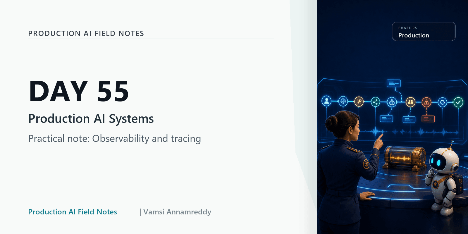 Day 55: Why observability is not optional for AI systems
