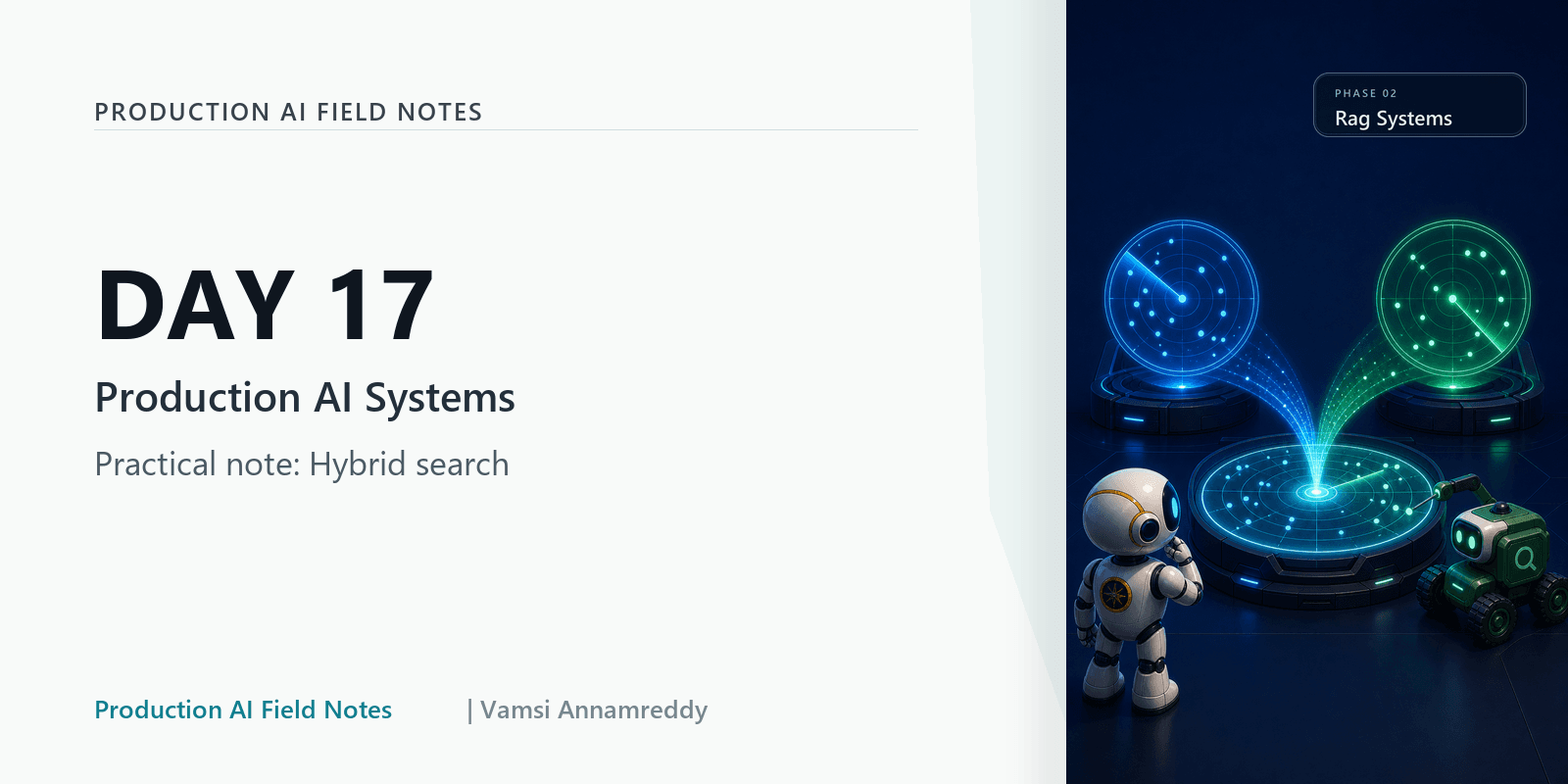 Day 17: Why hybrid search is often the practical default