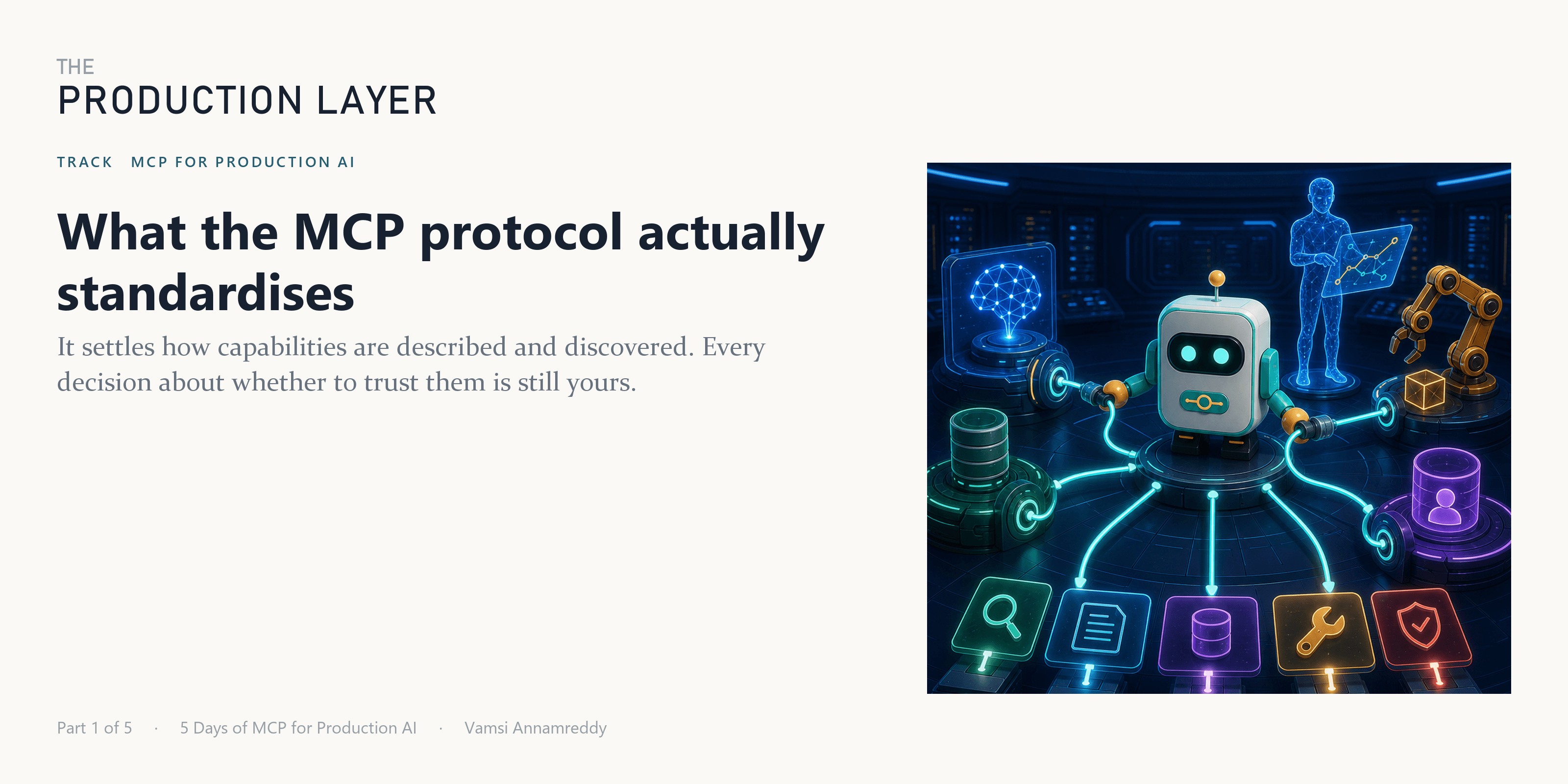 What the MCP protocol actually standardises